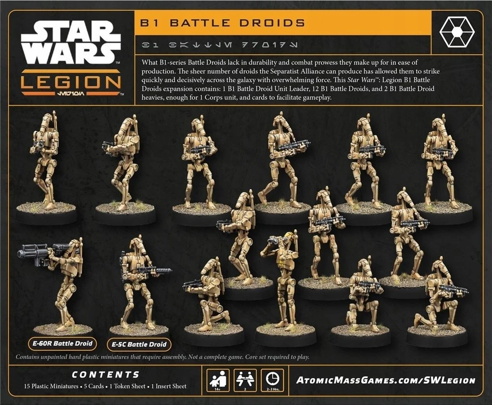 Atomic Mass Games Star Wars: Legion 2.0 – B1 mūšio droidai