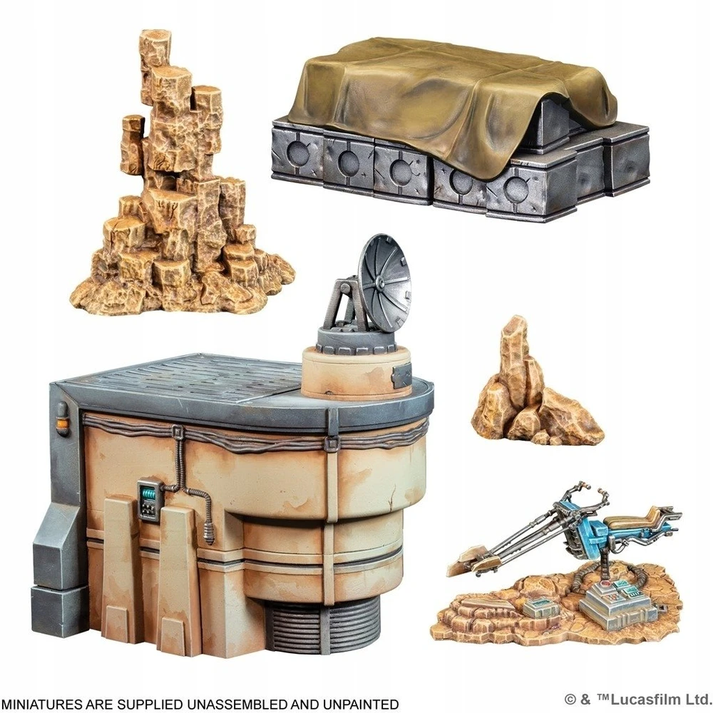 Atomic Mass Games Star Wars Legion 2.0: Galaktinės kovos lauko reljefo pradinis rinkinys