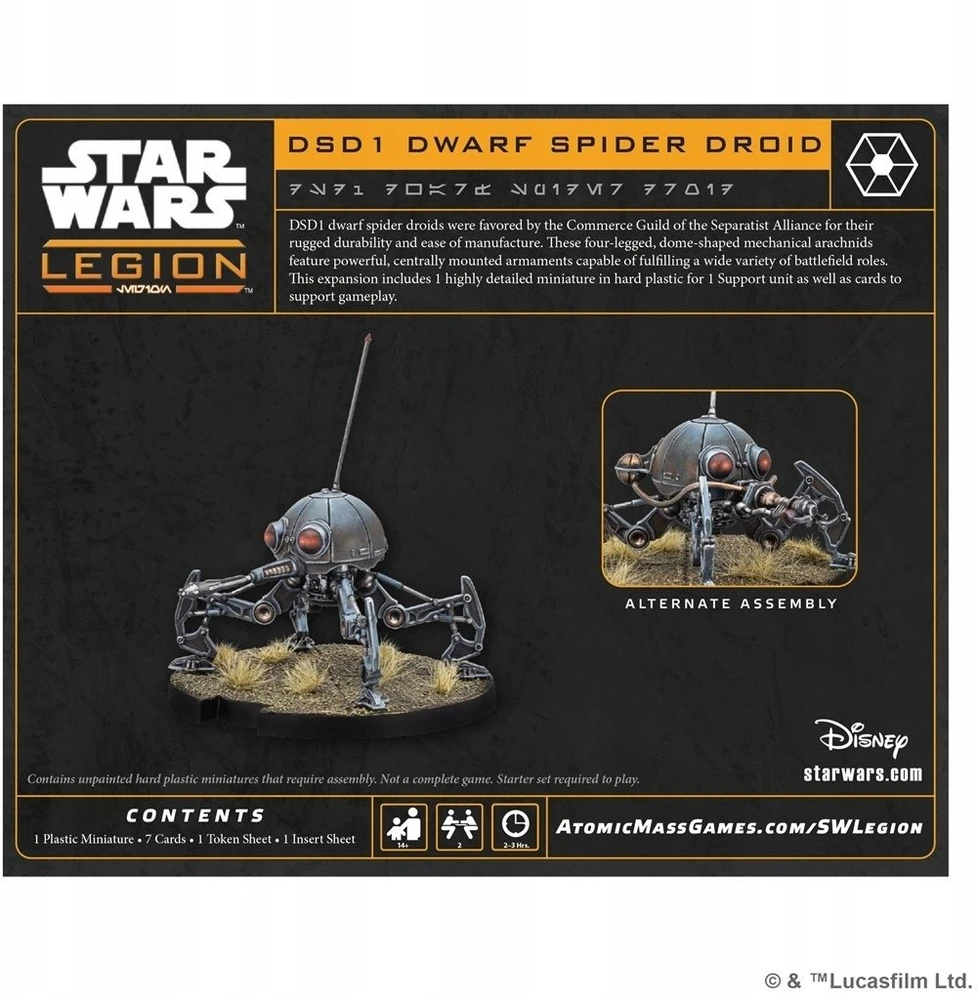 Atomic Mass Games Star Wars: Legion 2.0 – DSD1 nykštukinis voras droidas