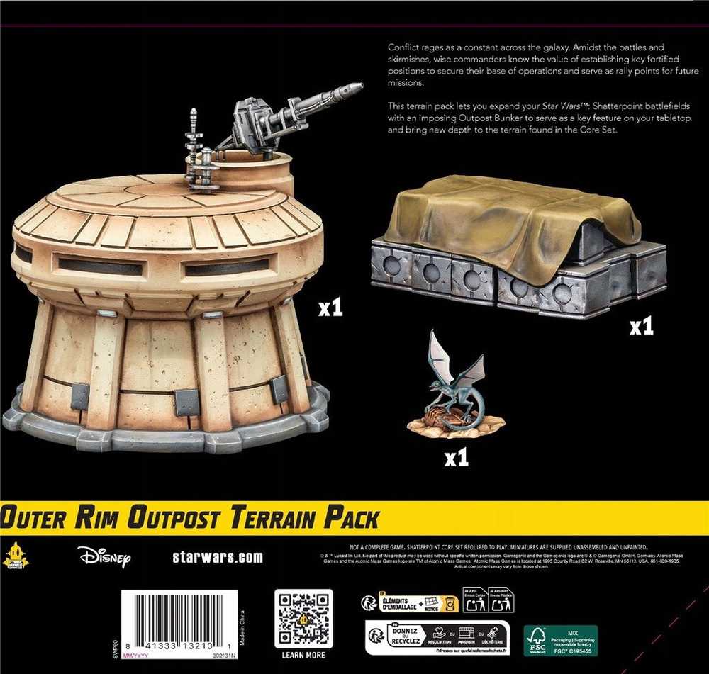 Atomic Mass Games Star Wars: Shatterpoint – Išorinio žiedo forposto reljefo rinkinys