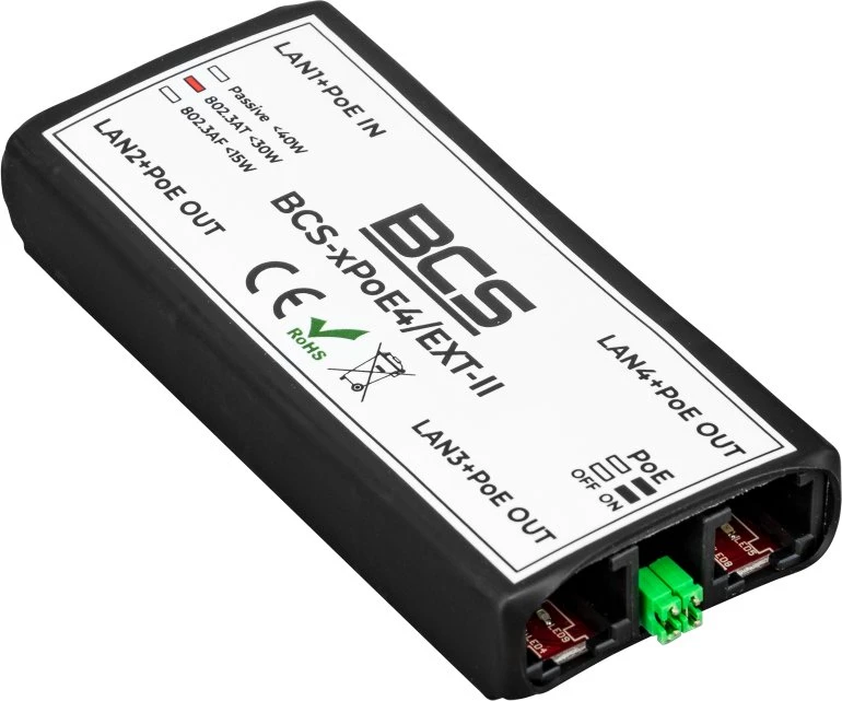 Šakotuvas Bcs maitinimo šaltinis BCS-xPoE4 / EXT-II