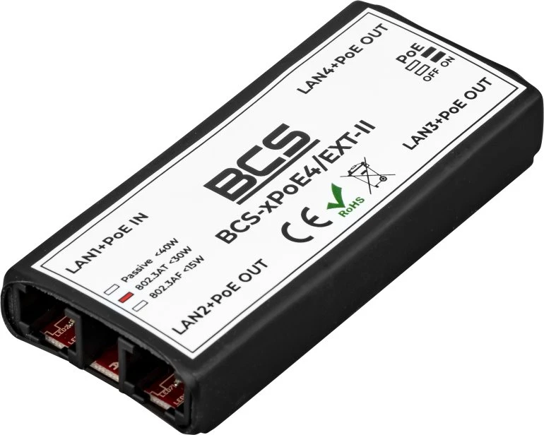 Šakotuvas Bcs maitinimo šaltinis BCS-xPoE4 / EXT-II