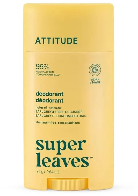 Attitude Super Leaves dezodorantas, geltonas flakonas