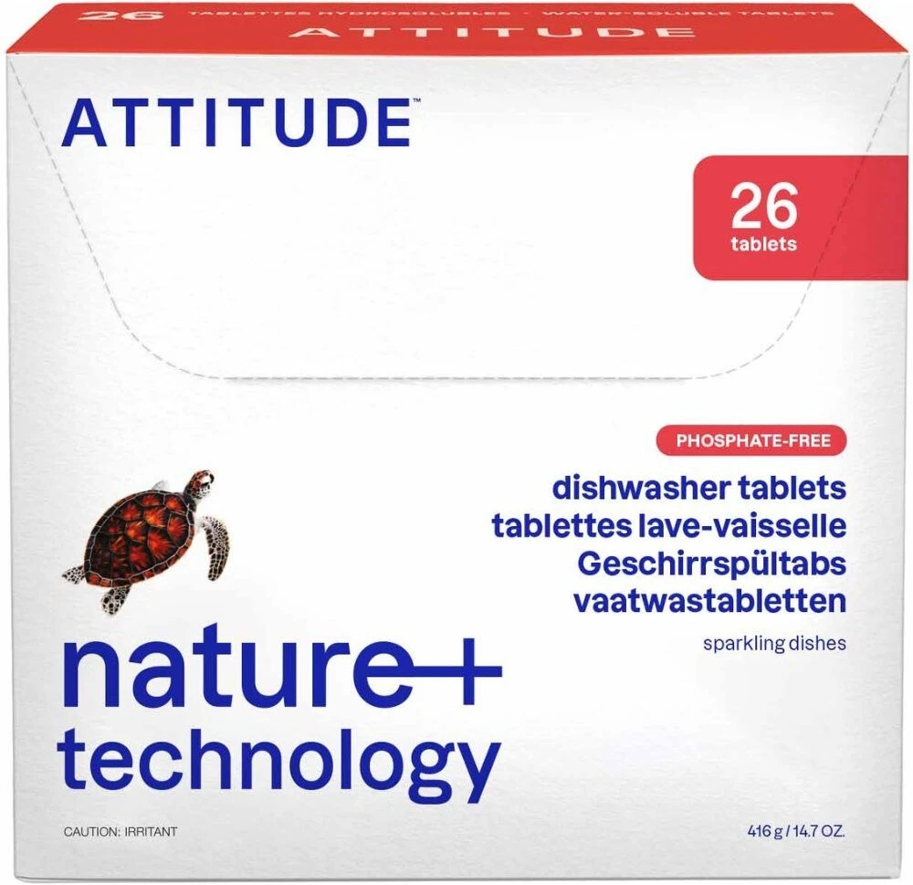 Attitude indaplovės skirtukai Tirpūs paketėliai (26 vnt), 520 g