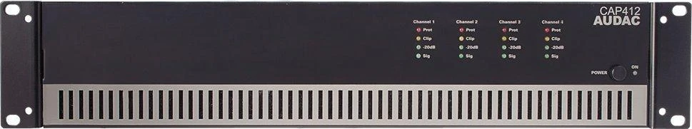Audac CAP412 keturių kanalų galios stiprintuvas, 4 x 120 W, 100 V