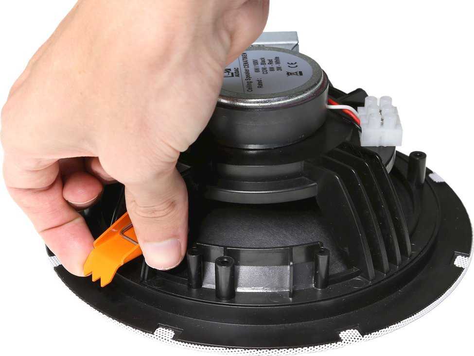 Audac AUDAC CENA506/W SpringFit™ 5 colių lubinis garsiakalbis Balta versija – 8Ω ir 100V