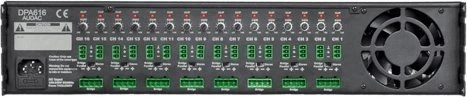 Audac AUDAC DPA616 šešiolikos kanalų D klasės stiprintuvas, 16 x 60 W