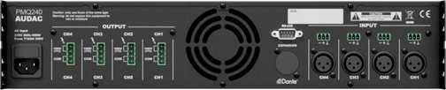 Audac AUDAC PMQ240 WaveDynamics™ keturių kanalų 100 V galios stiprintuvas