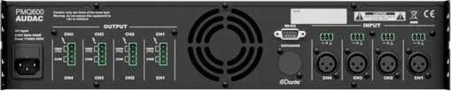 Audac AUDAC PMQ600 WaveDynamics™ keturių kanalų 100 V galios stiprintuvas