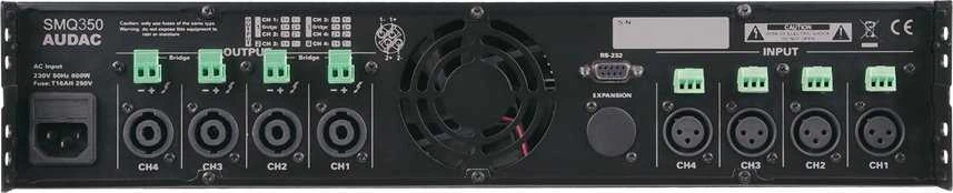 Audac AUDAC SMQ350 WaveDynamics™ keturių kanalų galios stiprintuvas 4 x 350 W