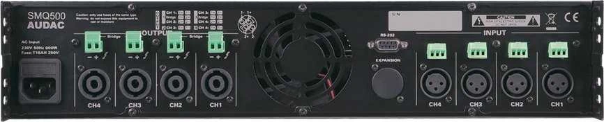 Audac SMQ500 WaveDynamics™ keturių kanalų galios stiprintuvas 4 x 500 W