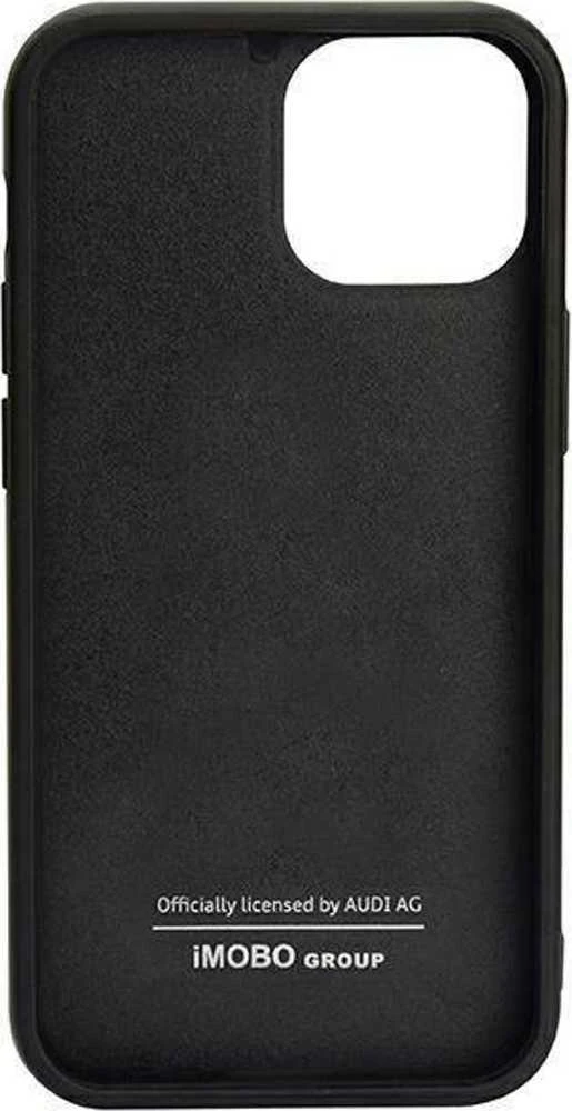 Audi Carbon Fiber Stripe Apple iPhone 11 / Xr 6.1″ juodos spalvos kietas dėklas AUS-TPUPCIP11-R8/D1-BK