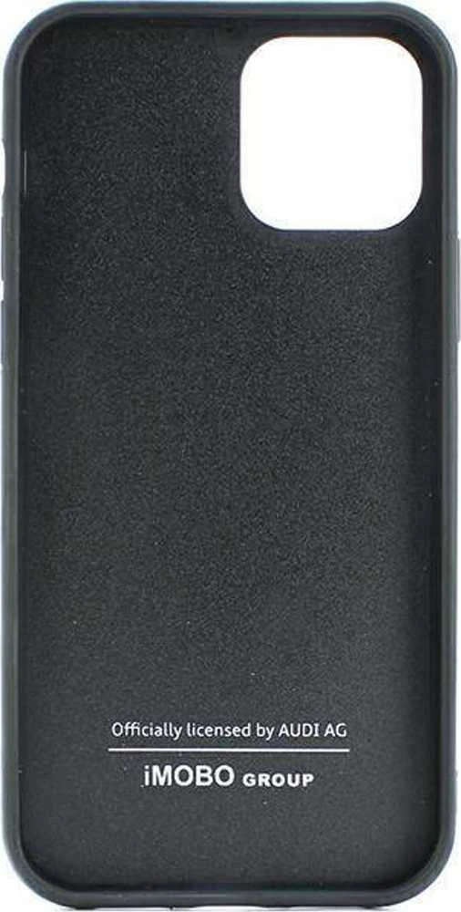 Audi Carbon Fiber Apple iPhone 14 / 15 / 13 6.1″ juodos spalvos kietas dėklas AU-TPUPCIP14-R8/D2-BK