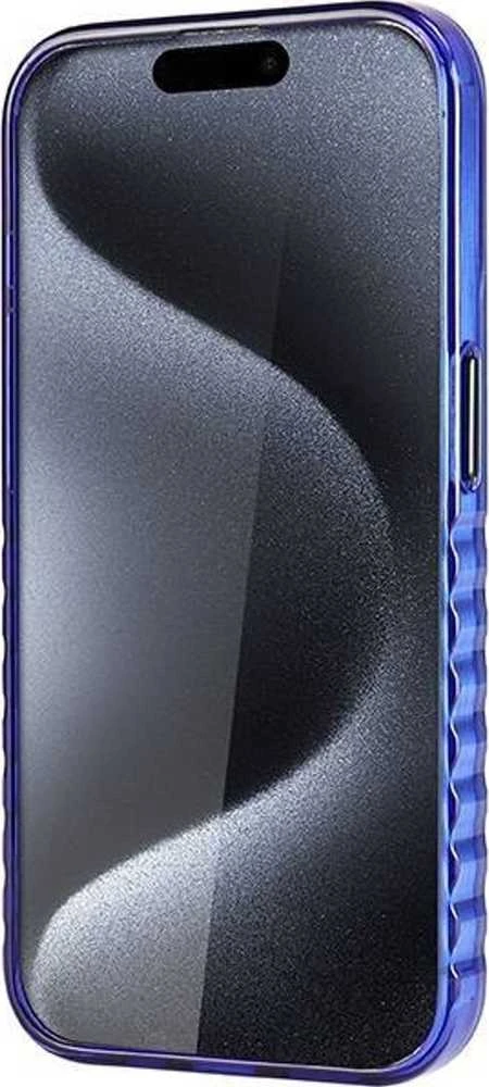 Audi IML Big Logo MagSafe Dėklas Apple iPhone 15 Pro Max 6.7″ mėlynos spalvos hardcase AU-IMLMIP15PM-Q5/D