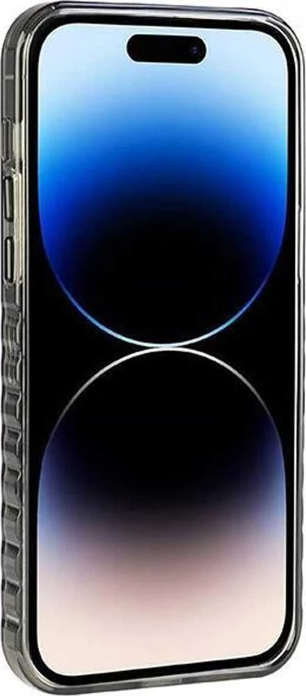 Audi IML Big Logo MagSafe Dėklas Apple iPhone 14 Pro Max 6.7″ juodos spalvos hardcase AU-IMLMIP14PM-Q5/D2-BK