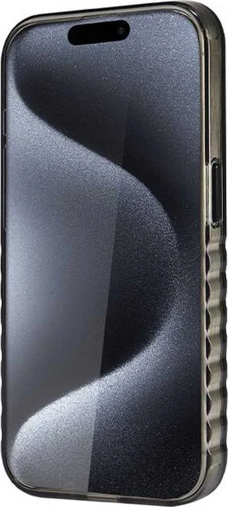 Audi IML Big Logo MagSafe Dėklas Apple iPhone 15 Pro Max 6.7″ juodos spalvos hardcase AU-IMLMIP15PM-Q5/D2-BK
