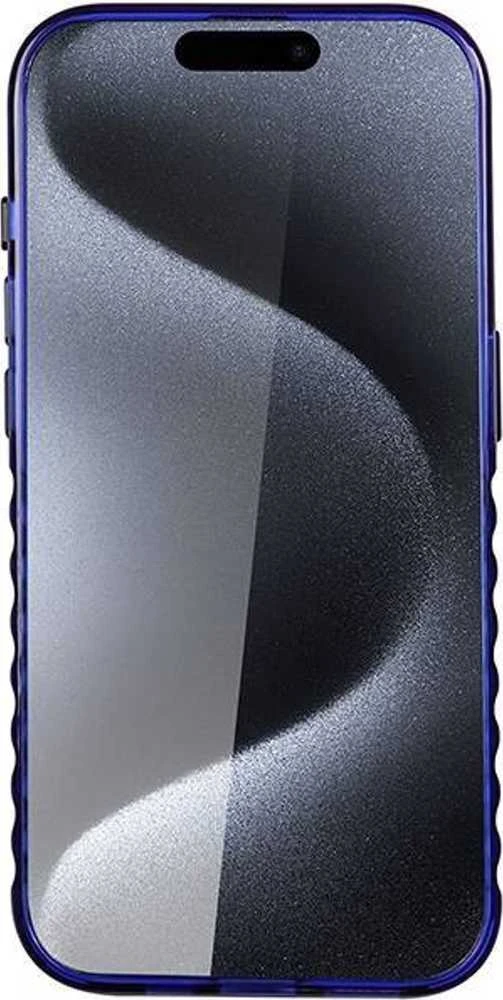 Audi IML Big Logo MagSafe Dėklas Apple iPhone 15 Pro Max 6.7″ mėlynos spalvos hardcase AU-IMLMIP15PM-Q5/D