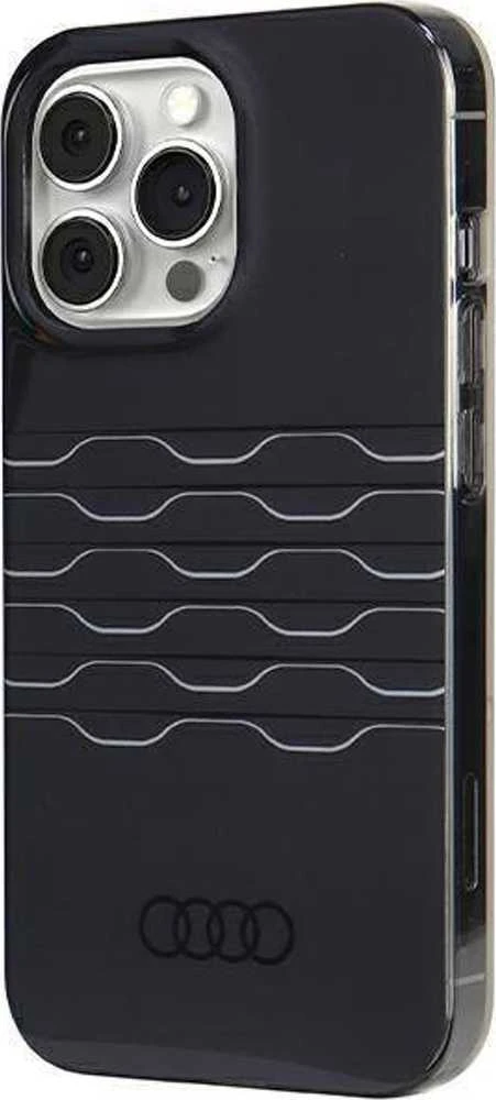 Audi IML MagSafe Dėklas Apple iPhone 13 Pro Max 6.7″ juodos spalvos hardcase AU-IMLMIP13PM-A6/D3-BK