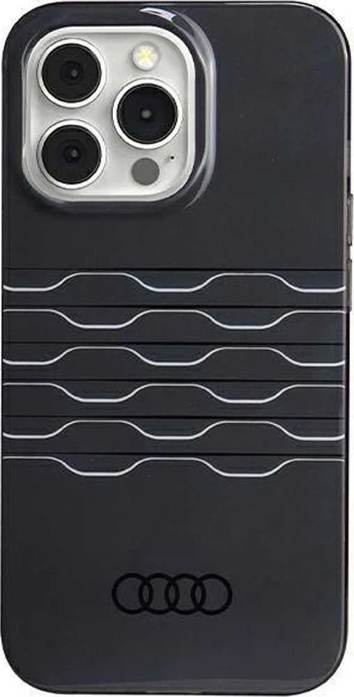 Audi IML MagSafe Dėklas Apple iPhone 13 Pro Max 6.7″ juodos spalvos hardcase AU-IMLMIP13PM-A6/D3-BK