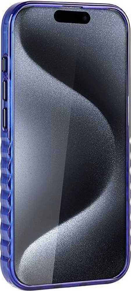 Audi IML MagSafe Dėklas Apple iPhone 15 Pro 6.1″ mėlynos spalvos hardcase AU-IMLMIP15P-A6/D3-BE