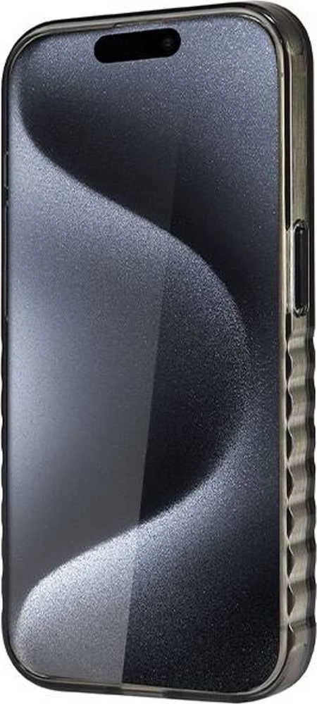 Audi IML MagSafe Dėklas Apple iPhone 15 Pro Max 6.7″ juodos spalvos hardcase AU-IMLMIP15PM-A6/D3-BK
