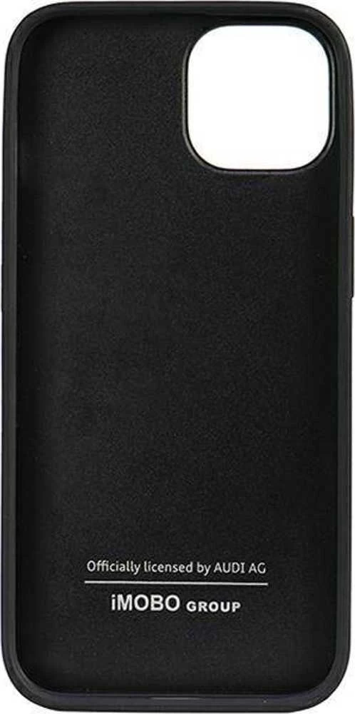 Audi Genuine Leather Apple iPhone 12 / 12 Pro 6.1″ juodos spalvos kietas dėklas AU-TPUPCIP12 P-Q8/D1-BK
