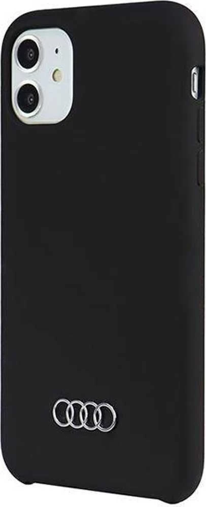 Audi Silicone Dėklas Apple iPhone 12 / 12 Pro 6.1″ juodos spalvos kietas dėklas AU-LSRIP12 P-Q3/D1-BK