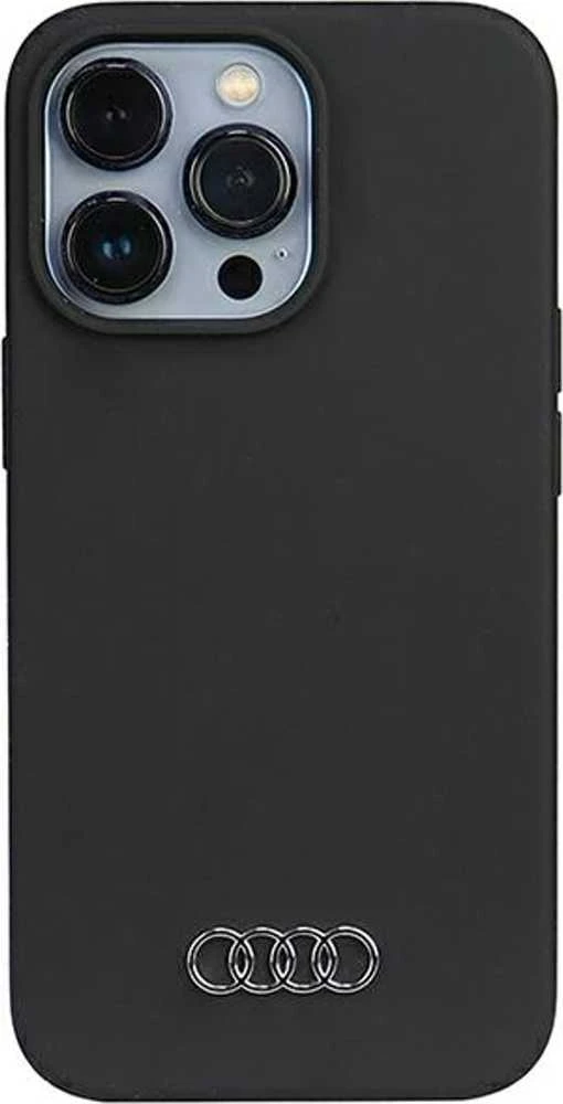 Audi Silicone Dėklas Apple iPhone 13 Pro Max 6.7″ juodos spalvos kietas dėklas AU-LSRIP13 PM-Q3/D1-BK
