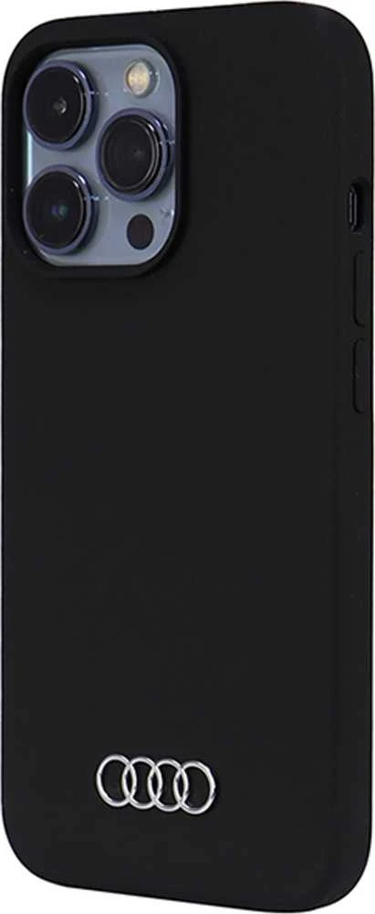 Audi Silicone Dėklas Apple iPhone 13 Pro Max 6.7″ juodos spalvos kietas dėklas AU-LSRIP13 PM-Q3/D1-BK
