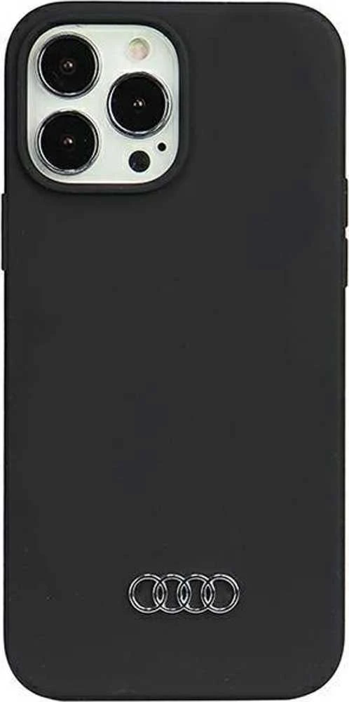 Audi Silicone Dėklas Apple iPhone 13 Pro Max 6.7″ juodos spalvos kietas dėklas AU-LSRIP13 PM-Q3/D1-BK