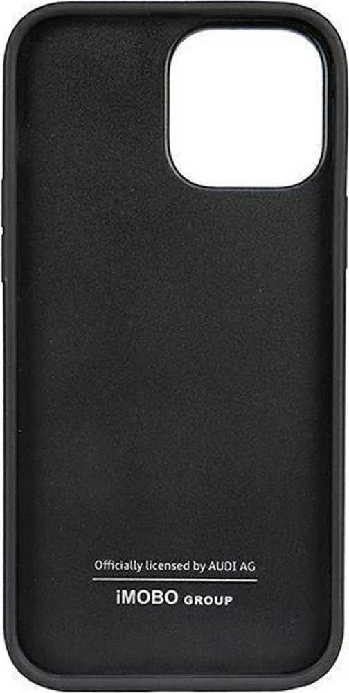 Audi Synthetic Leather Apple iPhone 13 Pro Max 6.7″ juodos spalvos kietas dėklas AU-TPUPCIP13 PM-TT/D1-BK