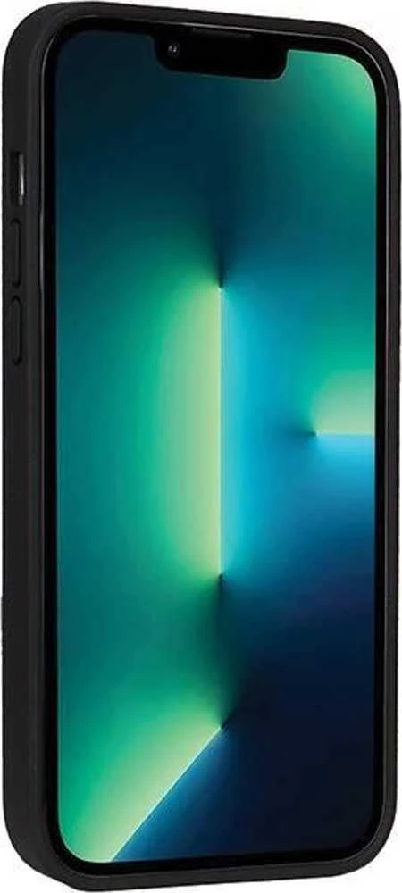 Audi Synthetic Leather MagSafe Apple iPhone 13 Pro / 13 6.1″ juodos spalvos kietas dėklas AU-TPUPCMIP13 P-GT/D3-BK
