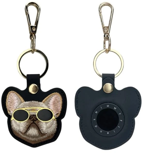 Dėklas locator Nimmy Glasses Cool Dog juodos spalvos