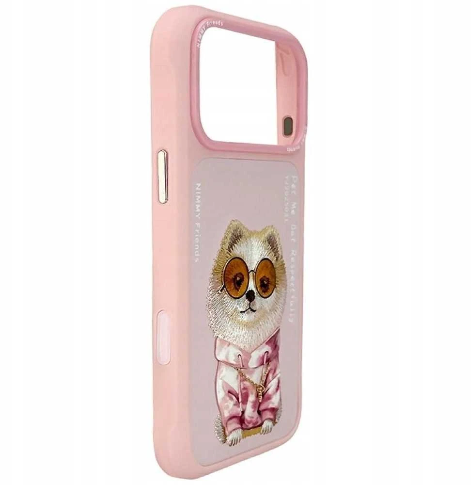 „Nimmy Glasses Cool“ dėklas, skirtas „iPhone 17 Pro Max“ – rožinis
