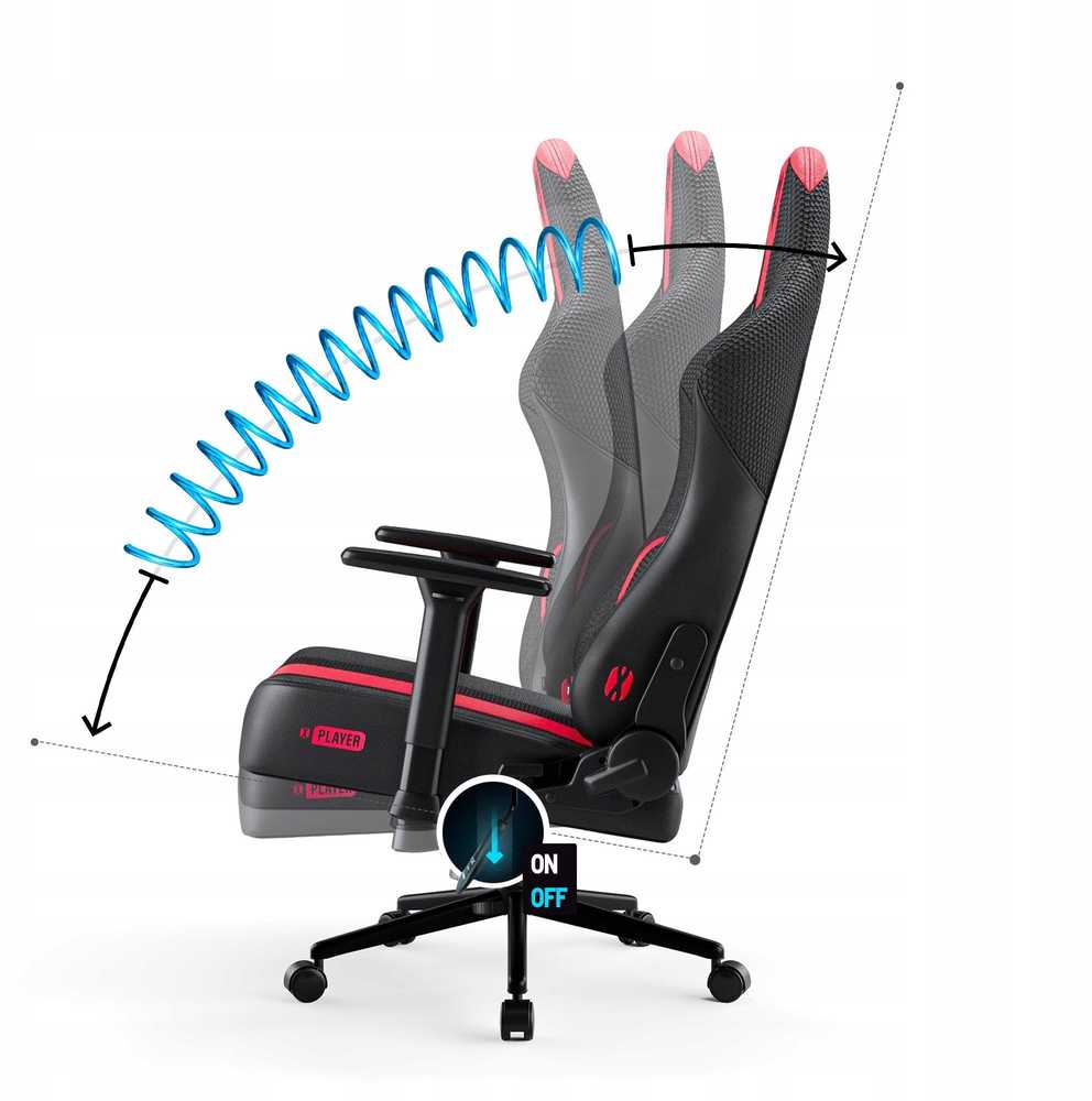 Diablo Chairs Diablo X-PLAYER 2.0 Small karmazynowo-antracytowy