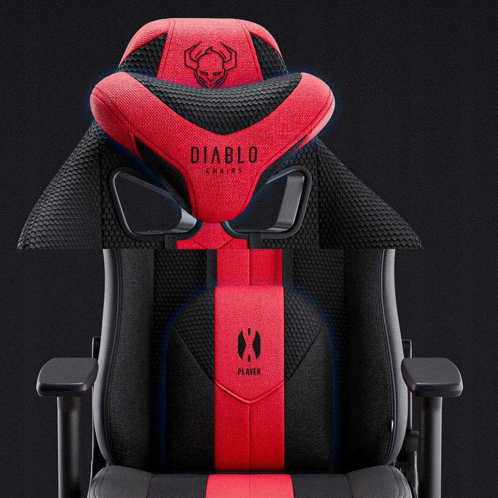 Diablo Chairs Diablo X-PLAYER 2.0 Small karmazynowo-antracytowy