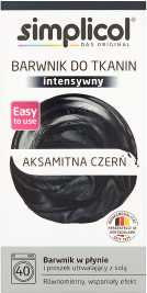 Audinių dažai Simplicol Intensiv Ascamite, aksominės juodos spalvos, 560 g