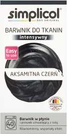 Audinių dažai Simplicol Intensiv Ascamite, aksominės juodos spalvos, 560 g