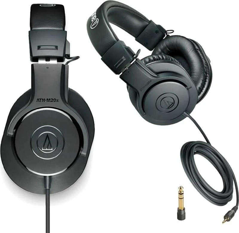 Audio-Technica ATH-M20X profesionalios monitorinės ausinės, Juodos spalvos
