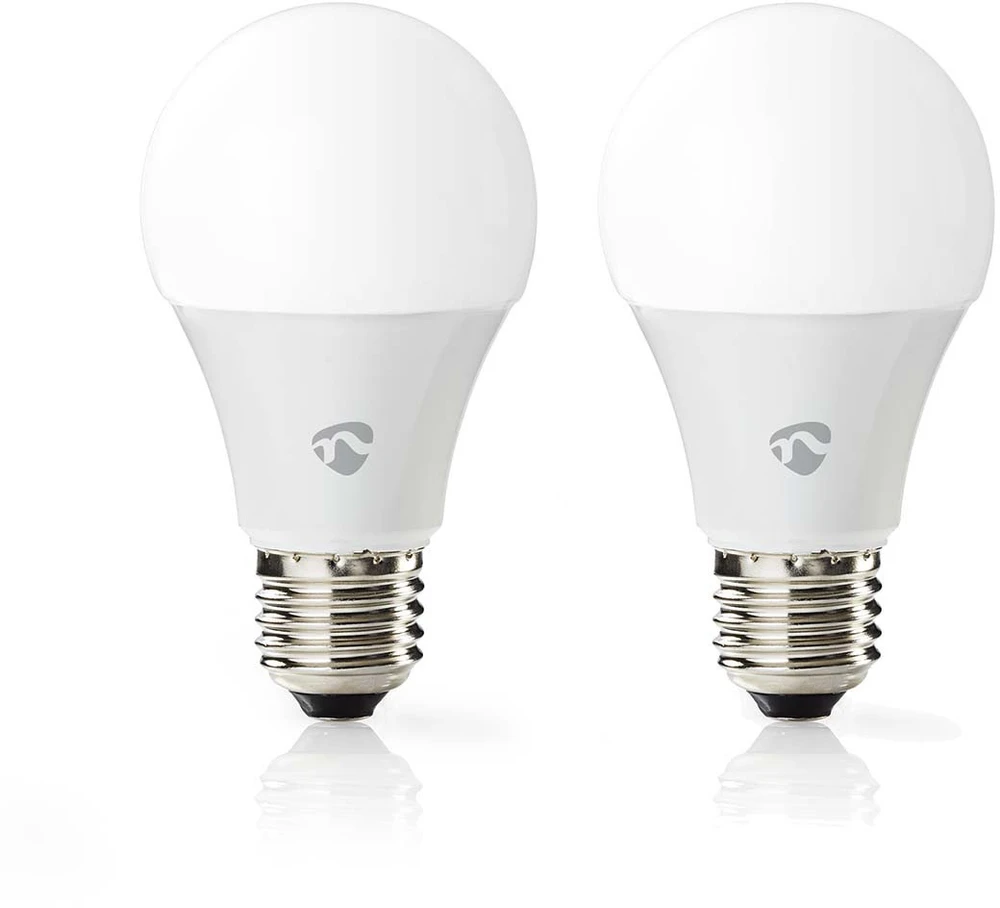 „Nedis WIFILRC20E27 Smartlife RGB E27“ 9 W LED lemputės, 2 vnt. pakuotėje
