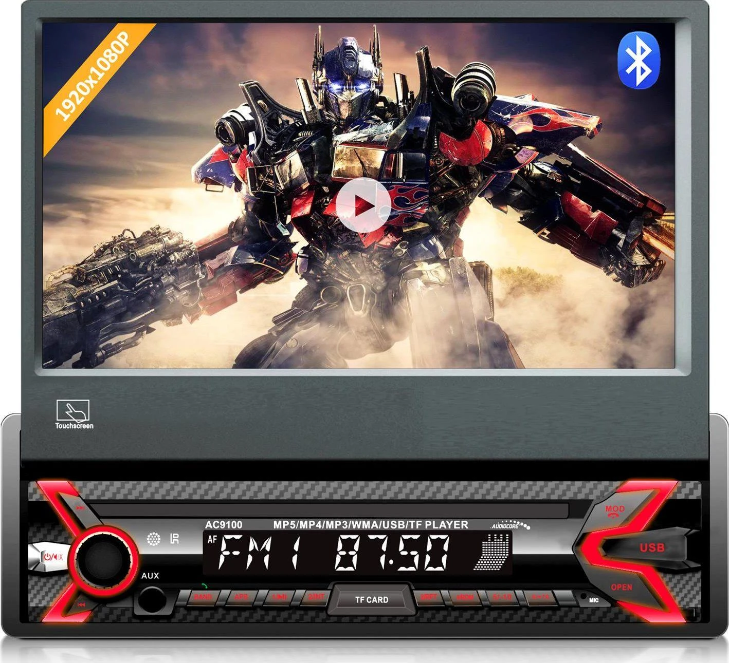 Automagnetola Portable stereo car AUDIOCORE AC9100
