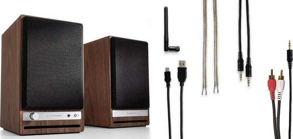 Kompiuterio kolonėlės AudioEngine HD4 BT Satin Juodas Koloninė - Aktyvios Bluetooth Kolonėlės APTX-HD