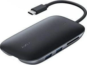 Aukey 8 Port USB 3.0 Type-C Hub CB-C71 Juodas