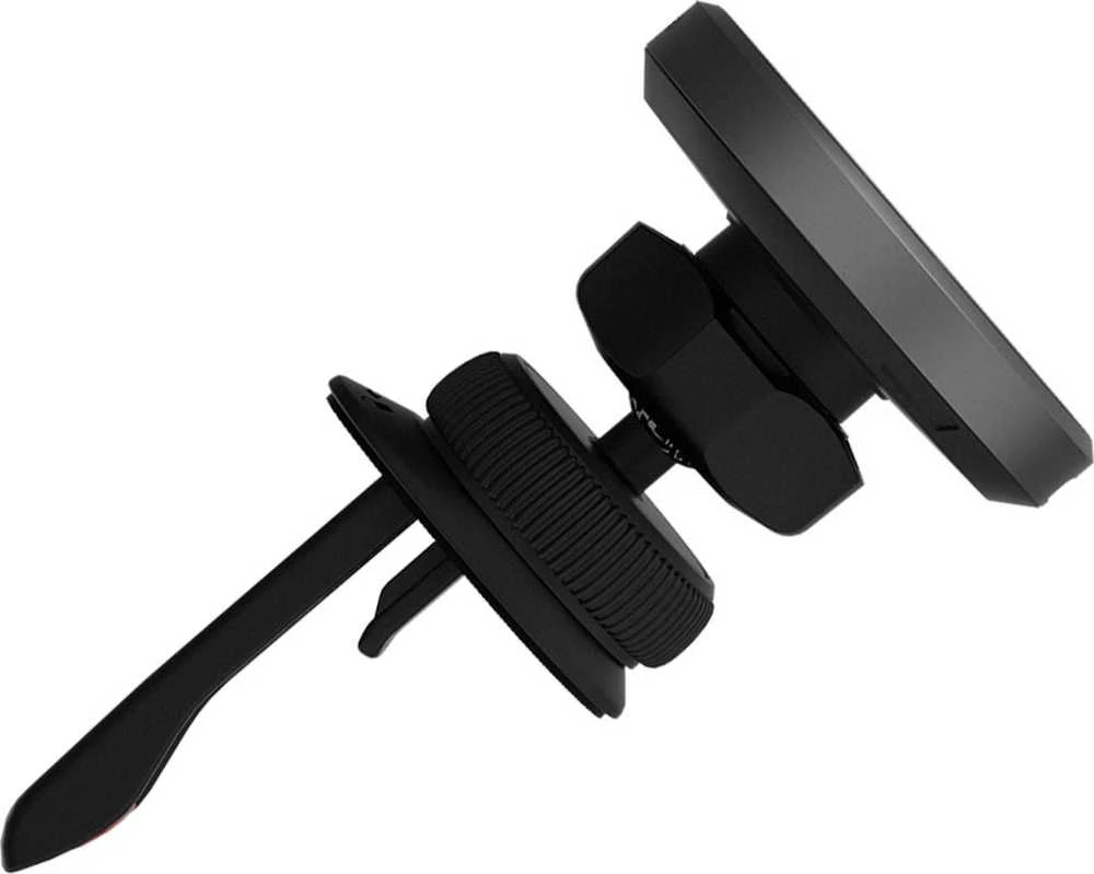 Automobilinis telefono laikiklis Aukey HD-MC13, su įkrovikliu 15W Qi2 (juodas)