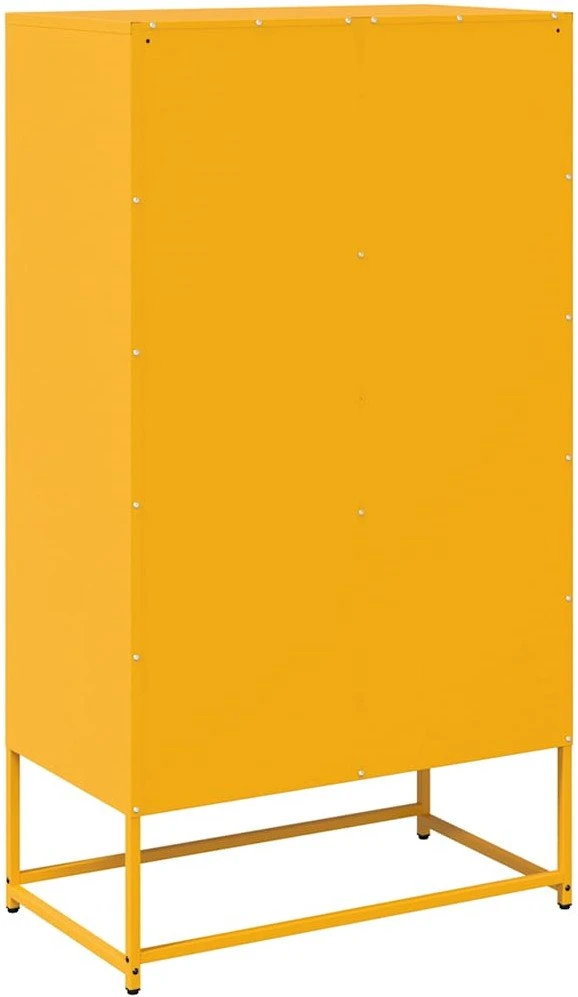 Highboard Garstyčių geltona 68x39x123 cm Plienas