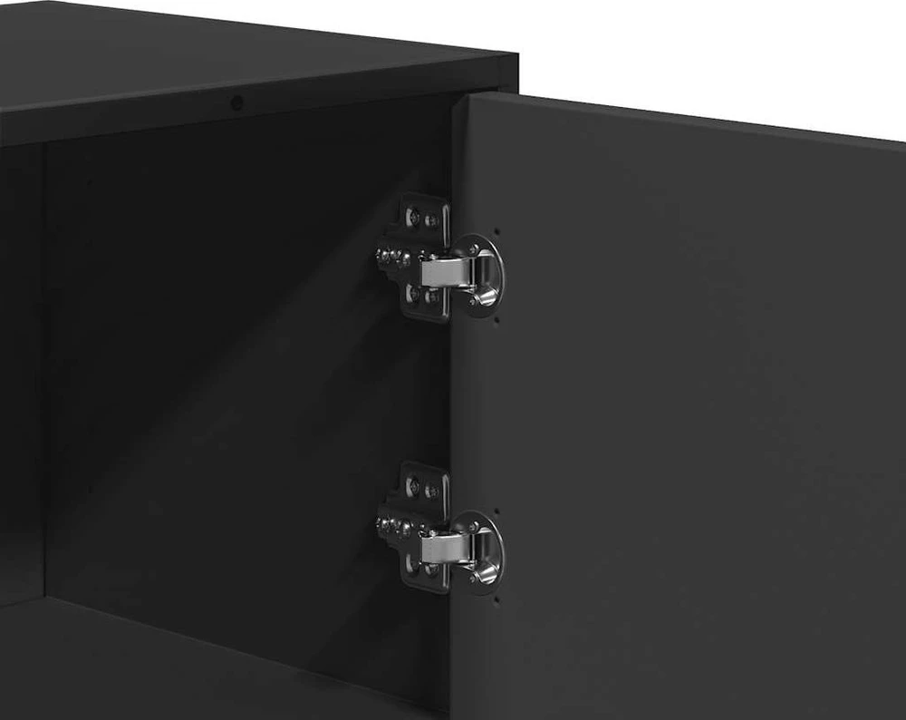 Highboard Juodas 68x35x106,5 cm Mediena ir metalas