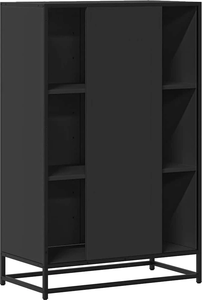 Highboard Juodas 68x35x106,5 cm Mediena ir metalas