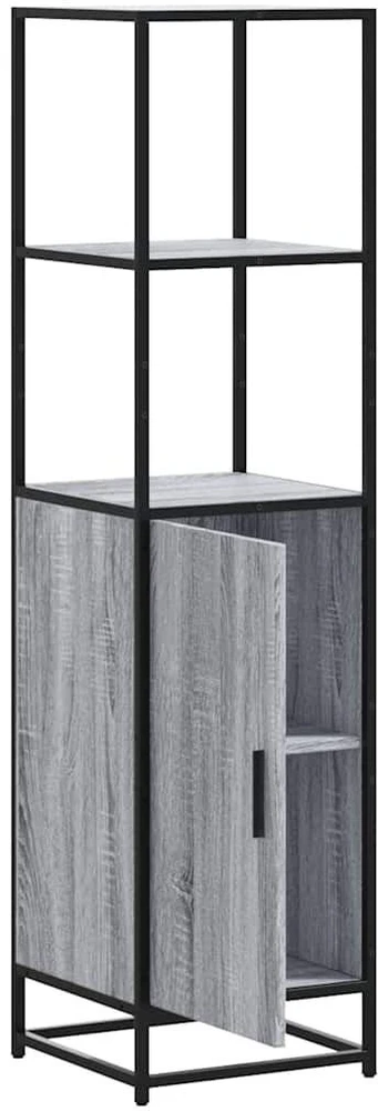 Highboard Gray Sonoma inžinerinis medis ir metalas