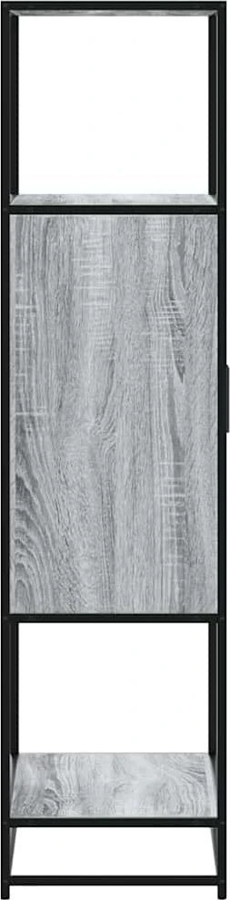 Highboard Pilka Sonoma 68x35x139 cm Mediena ir metalas