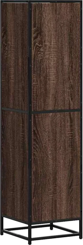 Highboard Rudas ąžuolas 35,5x35x139 cm Mediena ir metalas
